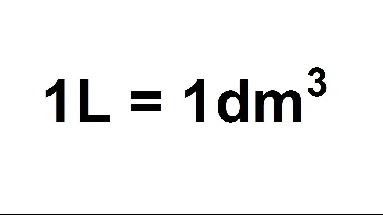 conversion de L en m3 